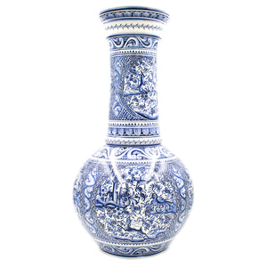 Coimbra Ceramics Hand-painted Decorative Vase XVII Cent Recreation #500