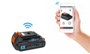 Black+Decker 18V Lithium-ion Smart Tech Drill Driver with 400mA charger and Kit Box, 220 Volts, Not for USA