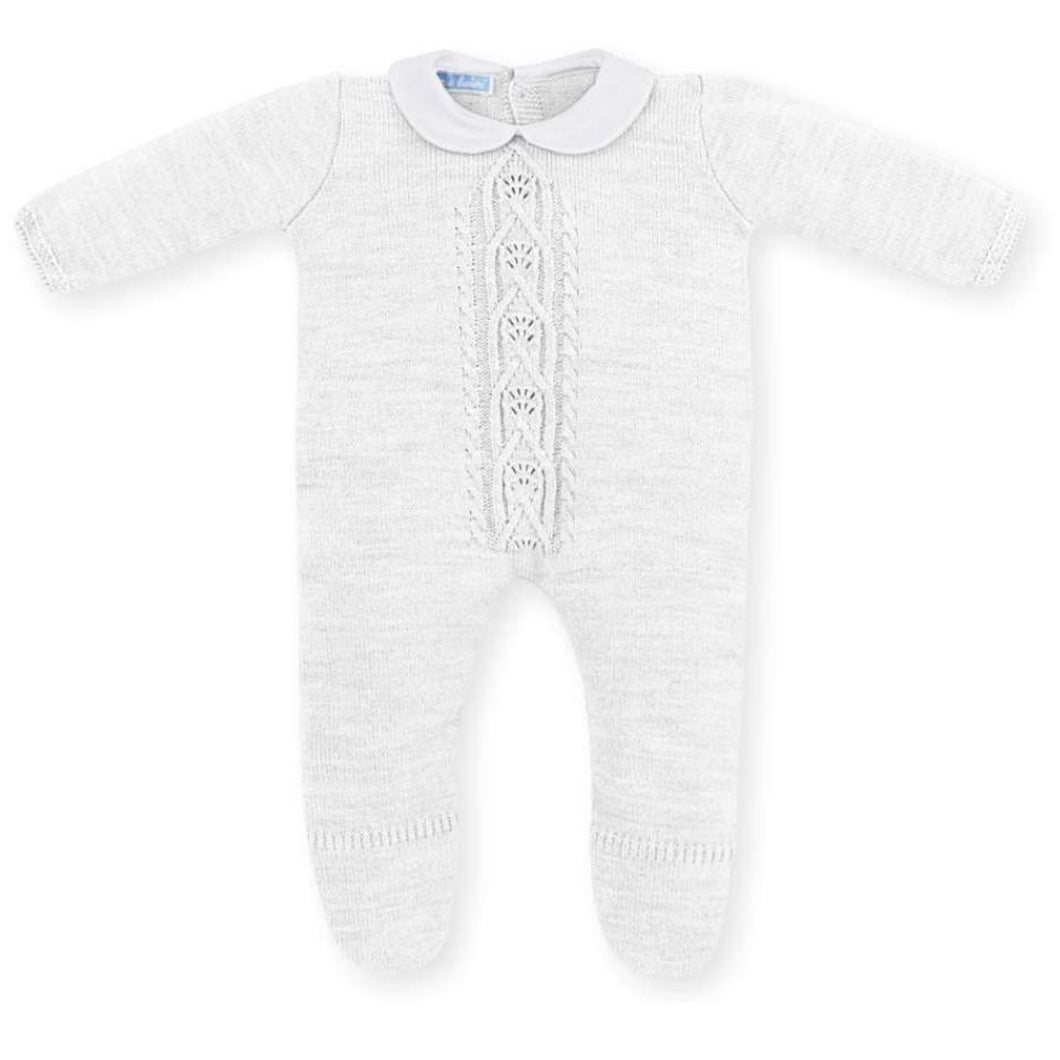 Mac Ilusión Made in Spain White Baby Long Sleeve Babygrow