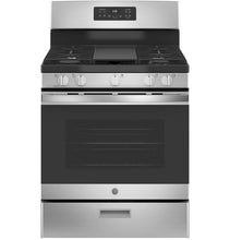 Load image into Gallery viewer, General Electric JGBS66REKSS 30” Stainless Steel Freestanding Gas Range 220-240 Volts Export Only
