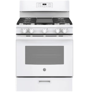 General Electric JGBS66DEKWW 30” White Freestanding Gas Range 220-240 Volts Export Only