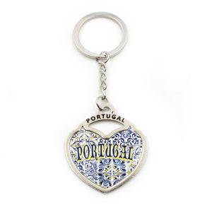 Portuguese Heart Metal Keychain #GS1104