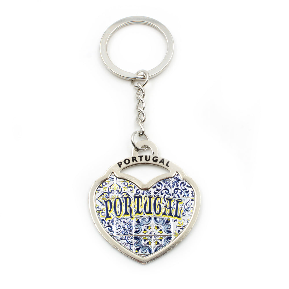 Portuguese Heart Metal Keychain #GS1104