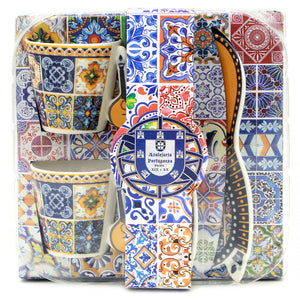 Portuguese Ceramic Espresso Cups Souvenir From Portugal - Set of 2