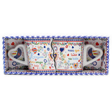 Load image into Gallery viewer, Portuguese Ceramic Twin Coffee Mug Souvenir From Portugal
