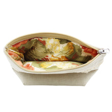 Load image into Gallery viewer, Linen Cosmetic/Toiletry Bag with Fringe Made in Portugal
