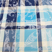 Load image into Gallery viewer, 100% Cotton Portuguese Sardine Blue Made in Portugal Tablecloth
