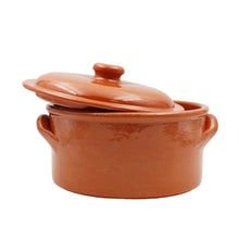 Load image into Gallery viewer, João Vale Handmade Traditional Portuguese Pottery Clay Terracotta Cazuela Cooking Pot with Lid
