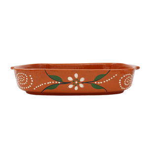 João Vale Hand-Painted Traditional Clay Terracotta Cooking Roasters - Various Sizes
