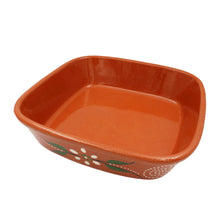 Load image into Gallery viewer, João Vale Hand-Painted Traditional Clay Terracotta Cooking Pot Square Roaster
