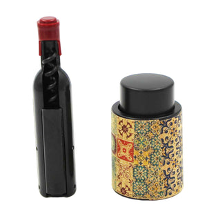Wine Pump Vacuum Bottle Sealer and Bottle Opener/Corkscrew with Cork