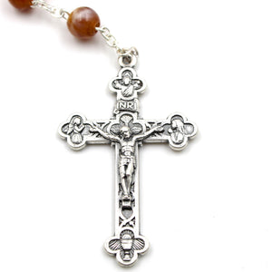 Our Lady of Fatima Honey Beads Catholic Rosary