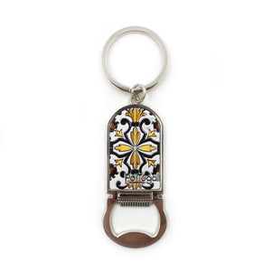 Traditional Portuguese Tile Keychain With Bottle Opener