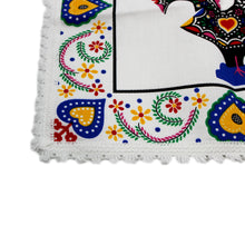 Load image into Gallery viewer, Good Luck Rooster Galo de Barcelos White Placemat with Fringe - Set of 4
