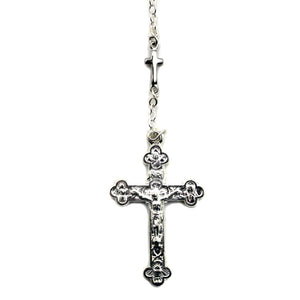 Our Lady of Fatima Pink Pearl Rosary with Cross