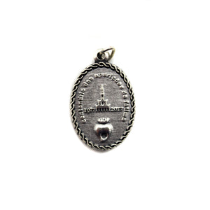 Our Lady of Fatima White Pearl Rosary w/ Angel Wings and Fatima Medal