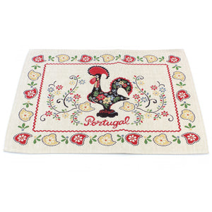 Made in Portugal Traditional Portuguese Rooster Placemats - Set of 4