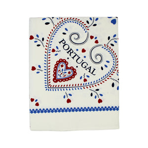 100% Cotton Viana Heart Made in Portugal Tablecloth