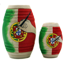 Load image into Gallery viewer, Hand-Painted Portugal Emblem Wooden Barricas Set
