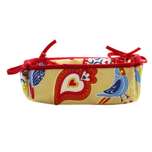 100% Cotton Amor Perfeito Bread Basket
