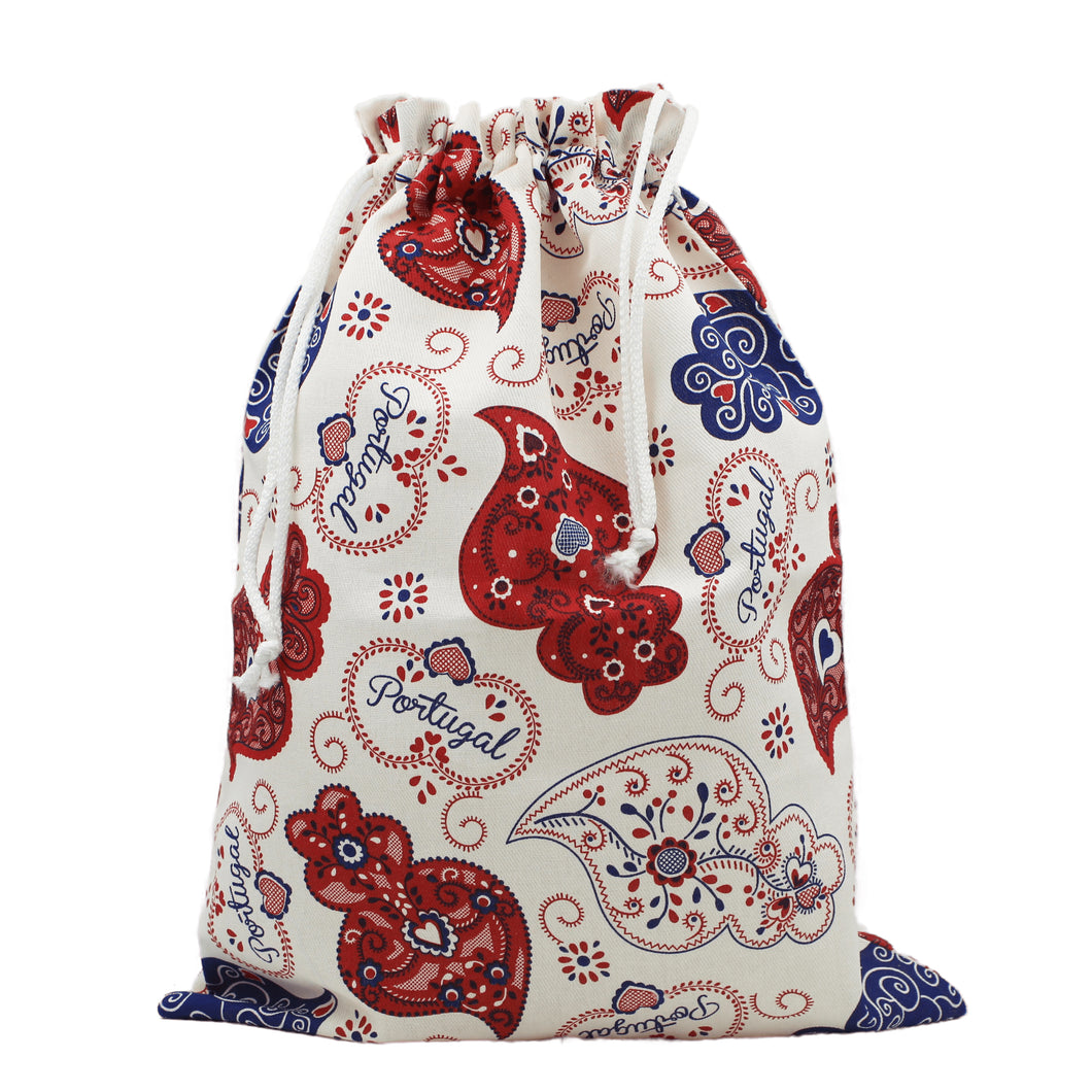 100% Cotton Viana Hearts Bread Bag