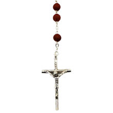 Load image into Gallery viewer, Our Lady of Fatima Handmade Scented Rose Petal Rosary Beads
