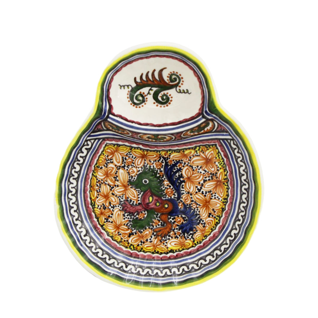Coimbra Ceramics Hand-painted Decorative Olive Dish XVII Cent Recreation #124