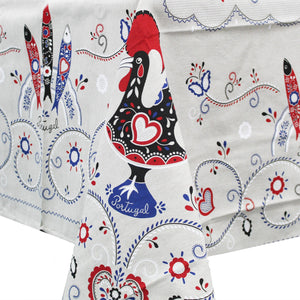 100% Cotton Rei Rooster Regional Made in Portugal Tablecloth