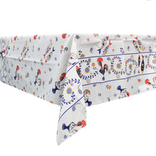 Load image into Gallery viewer, 50% Cotton and Polyester Portuguese Good Luck Rooster Sardine Made in Portugal Tablecloth
