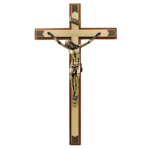 Wooden Wall Crucifix Jesus Christ Cross Made in Portugal - Various Sizes