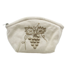 Load image into Gallery viewer, Grape Linen Cosmetic/Toiletry Bag
