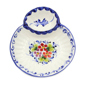 Faireal Hand-painted Portuguese Ceramic Large Olive Dish