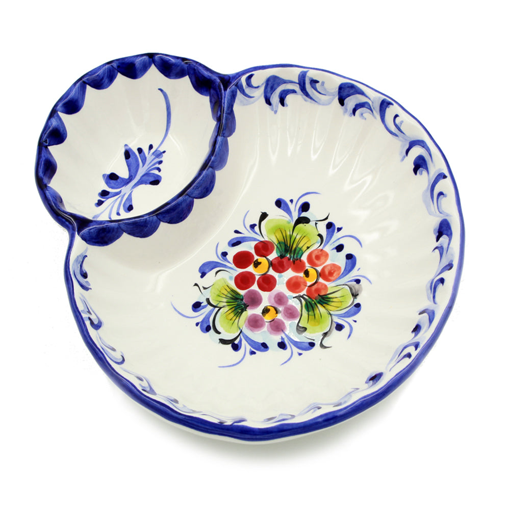 Faireal Hand-painted Portuguese Ceramic Large Olive Dish