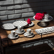 Load image into Gallery viewer, Vista Alegre Portuguese Cobblestone Tea Cups &amp; Saucers, Set of 2

