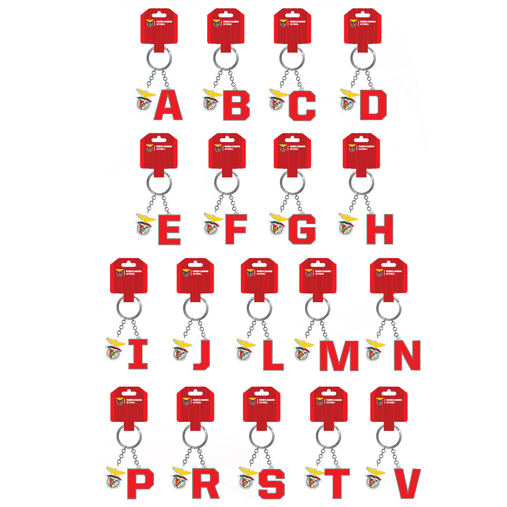 SL Benfica Officially Licensed Product Letter & Initial Keychain