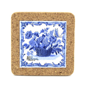 Traditional Portuguese Tile Coaster Souvenir from Portugal