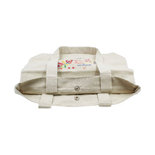 Load image into Gallery viewer, Namorados Linen Beige Embroidery Reusable Tote Bag
