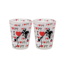 Load image into Gallery viewer, I Love Portugal Glass Shot Souvenir - Set of 2
