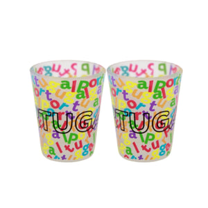 Portugal Glass Shot Souvenir - Set of 2