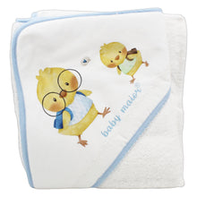 Load image into Gallery viewer, Baby Maior 100% Cotton Made in Portugal Baby Chicks Baby Bath Towel, Various Colors
