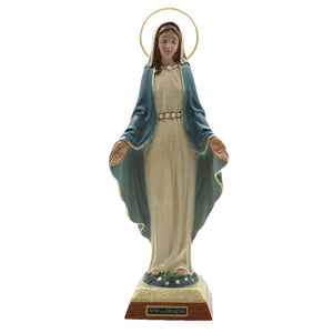 12" Hand-Painted Our Lady of Graces Religious Figurine Statue