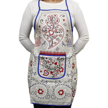 Load image into Gallery viewer, 100% Cotton Portuguese Viana Heart Apron
