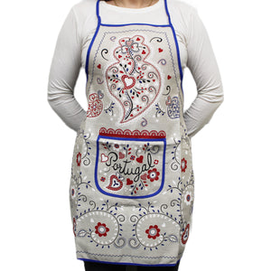 100% Cotton Portuguese Viana Heart Apron