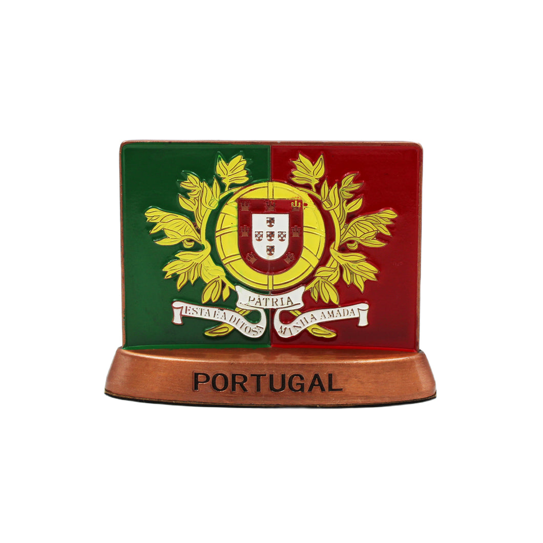 Portugal Armillary Sphere Emblem Flag Metal Paper Weight