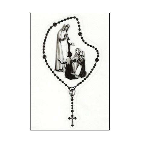 Our Lady of Fatima and 3 Shepard's Interior Use Die Cut Sticker, Set of 3