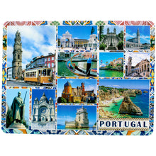 Load image into Gallery viewer, Cities of Portugal Themed Plastic Placemat and Coaster Set
