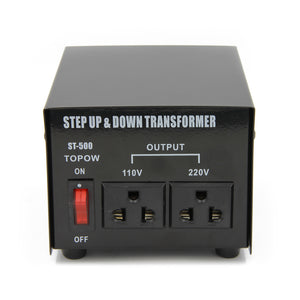 Topow 500 Watt Step Up and Down Voltage Converter Transformer 110V and 220V