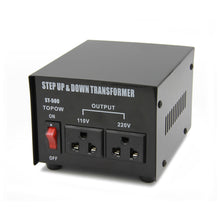 Load image into Gallery viewer, Topow 500 Watt Step Up and Down Voltage Converter Transformer 110V and 220V

