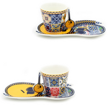 Load image into Gallery viewer, Portuguese Ceramic Espresso Cups Souvenir From Portugal - Set of 2
