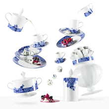 Load image into Gallery viewer, Vista Alegre Blue Ming Dessert Plates, Set of 4
